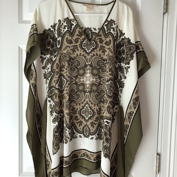 Michael Kors top small/medium cream and tan - Picture 3 of 8